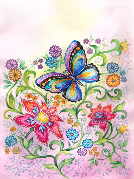 Schmetterling Malen Nach Zahlen Diy Handgemalt Kit Für Anfänger Erwachsene Anfänger DS5987258