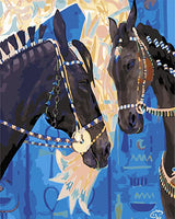 Pferd Malen Nach Zahlen Diy Handgemalt Kit Für Anfänger Erwachsene Anfänger GX23312