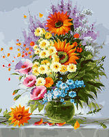 Blume Malen Nach Zahlen Diy Handgemalt Kit Für Anfänger Erwachsene Anfänger GX25798