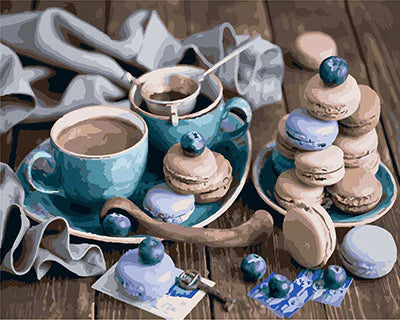 Kaffee Malen Nach Zahlen Diy Handgemalt Kit Für Anfänger Erwachsene Anfänger GX28685