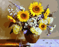 Sonnenblume Malen Nach Zahlen Diy Handgemalt Kit Für Anfänger Erwachsene Anfänger GX28784