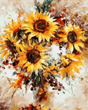 Sonnenblume Malen Nach Zahlen Diy Handgemalt Kit Für Anfänger Erwachsene Anfänger PH9316