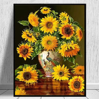 Sonnenblume Malen Nach Zahlen Diy Handgemalt Kit Für Anfänger Erwachsene Anfänger NP1672