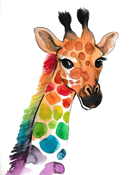 Giraffe Malen Nach Zahlen Diy Handgemalt Kit Für Anfänger Erwachsene Anfänger RF100285113