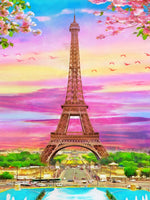 Eiffelturm Malen Nach Zahlen Diy Handgemalt Kit Für Anfänger Erwachsene Anfänger SS1383259610