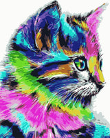 Katze Malen Nach Zahlen Diy Handgemalt Kit Für Anfänger Erwachsene Anfänger WM-207
