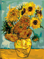 Sonnenblume Malen Nach Zahlen Diy Handgemalt Kit Für Anfänger Erwachsene Anfänger SY008